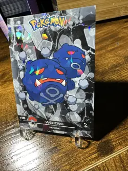 2025 Pokemon Crystal Card Collection Black Dark Edition #110 Weezing Holo - Image 2