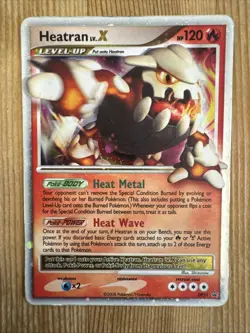 Pokemon TCG - Heatran Lv. X DP31 Diamond & Pearl Promo Holo Ultra Rare Card HP - Image 1
