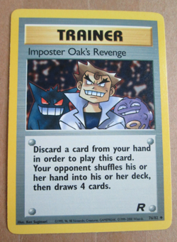 Imposter Oak's Revenge 76/82 - Uncommon WOTC TCG-Team Rocket Pokemon Card - Image 1