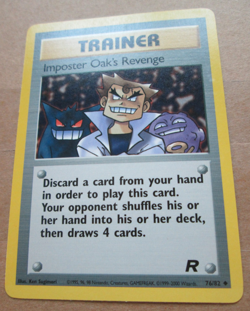 Imposter Oak's Revenge 76/82 - Uncommon WOTC TCG-Team Rocket Pokemon Card - Image 5