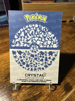 2025 Pokemon Crystal Card Collection Black Dark Edition #027 Sandshrew Holo - Image 3