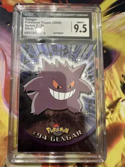 CGC 9.5 Gengar Foil Topps Series 2 2000 Pokemon Card #94 - Image 2