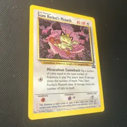 Team Rocket's Meowth - 18 - Pokemon Wizards Black Star Promo Card NM - Image 2