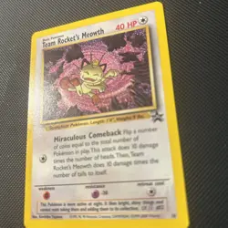 Team Rocket's Meowth - 18 - Pokemon Wizards Black Star Promo Card NM - Image 3