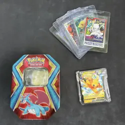 Pokemon Card Lot With Tin - Image 1