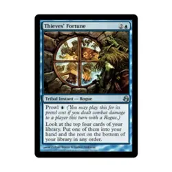 WOTC MtG Morningtide Thieves' Fortune (U) (Foil) VG - Image 1