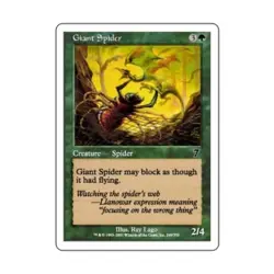 WOTC MtG 7th Ed Giant Spider (C) (Foil) EX - Image 1