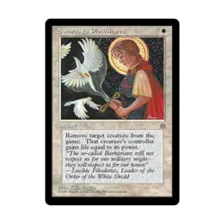 WOTC MtG Ice Age Swords to Plowshares (U) NM - Image 1