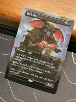 Pack Rat 1307 RAINBOW FOIL MagicCon The Gathering Secret Lair MTG - Image 1