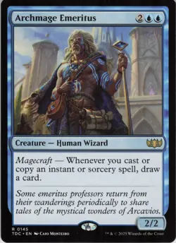 Archmage Emeritus R Commander: Tarkir: Dragonstorm 145 Near Mint MTG - Image 1