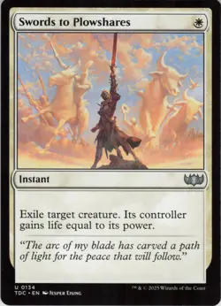 Swords to Plowshares U Commander: Tarkir: Dragonstorm 134 Near Mint MTG - Image 1
