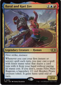 Baral and Kari Zev R Commander: Tarkir: Dragonstorm 282 Near Mint MTG - Image 1