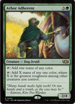 Arbor Adherent R Commander: Tarkir: Dragonstorm 42 Near Mint MTG - Image 1