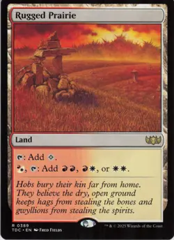 Rugged Prairie R Commander: Tarkir: Dragonstorm 389 Near Mint MTG - Image 1