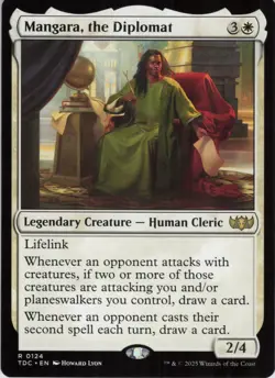 Mangara, the Diplomat R Commander: Tarkir: Dragonstorm 124 Near Mint MTG - Image 1