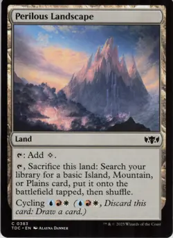Perilous Landscape C Commander: Tarkir: Dragonstorm 383 Near Mint MTG - Image 1