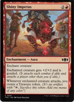 Shiny Impetus C Commander: Tarkir: Dragonstorm 231 Near Mint MTG - Image 1