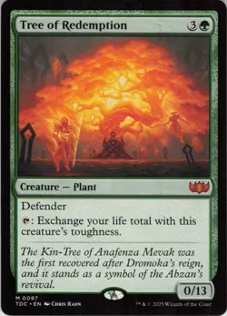 Tree of Redemption M Commander: Tarkir: Dragonstorm 97 Near Mint MTG - Image 1
