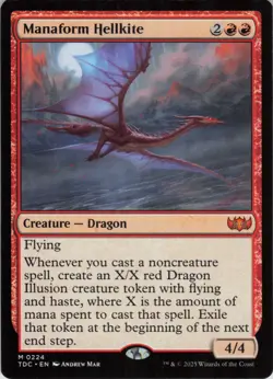Manaform Hellkite M Commander: Tarkir: Dragonstorm 224 Near Mint MTG - Image 1