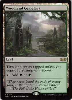 Woodland Cemetery R Commander: Tarkir: Dragonstorm 412 Near Mint MTG - Image 1