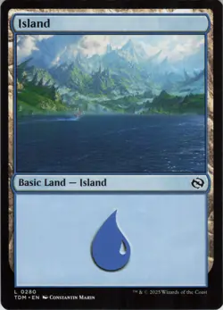 Island (0280) L Tarkir: Dragonstorm 280 Near Mint regular MTG - Image 1
