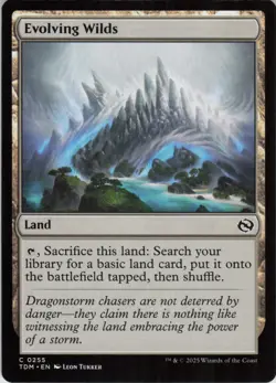 Evolving Wilds C Tarkir: Dragonstorm 255 Near Mint regular MTG - Image 1