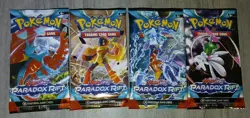 Pokemon TCG Scarlet & Violet Paradox Rift Sealed Booster Pack Lot of 4, Art Set - Image 1
