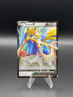 Zacian V 138/202 Swsh01: Sword & Shield Ultra Rare NM Pokemon TCG - Image 1