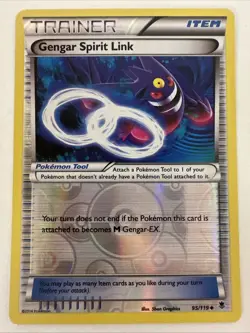 2014 Pokemon TCG Phantom Forces Gengar Spirit Link 95/119 Reverse Holo - TCCCX - Image 1