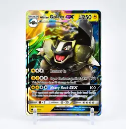 Alolan Golem GX - 34/111 Crimson Invasion Ultra Rare Pokemon - NM/MINT - Image 1