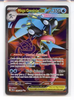 Mega Greninja ex 100/086 Full Art Ultra Rare Pokemon TCG - Image 1