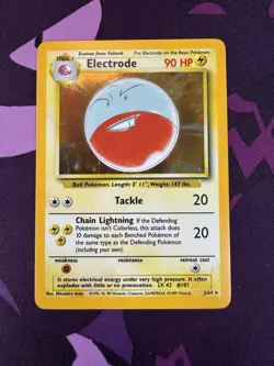 No Symbol Electrode & Wigglytuff Jungle Holo WOTC LP Light Play Error Pokemon - Image 2