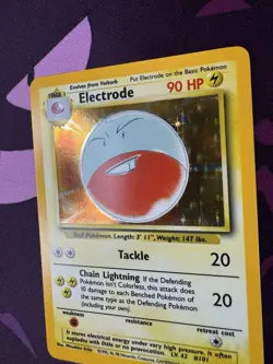 No Symbol Electrode & Wigglytuff Jungle Holo WOTC LP Light Play Error Pokemon - Image 3