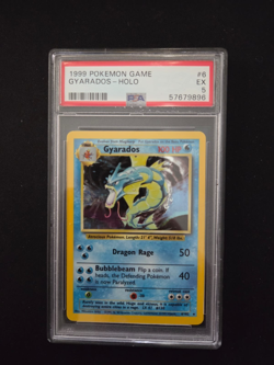 Gyarados 6/102 Holo 1999 Pokemon Base Set PSA 5 EX - Image 1