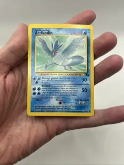 FRENCH Articuno Artikodin 1st Edition Non Holo Fossil 17/62 Pokemon TCG WOTC LP - Image 4