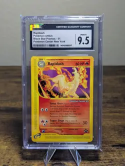 Pokemon Rapidash #51 Black Star Promos Pokemon Center NY CGC 9.5 English 2002 - Image 1