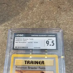 CGC 9.5 2001 Pokemon Breeder Fields 1st Edition Neo Revelation 62/64 - Image 3