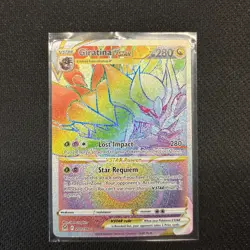 Giratina V Star 201/196 Secret Rare Rainbow Pokemon TCG - Lost Origin -NM! - Image 4