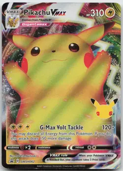Pikachu VMAX SWSH062 Holo Promo Sword & Shield Promo Pokemon TCG MP - Image 1