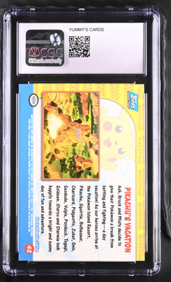 2000 TOPPS POKEMON THE MOVIE 2000 FOIL #42 EXEGGCUTE PLUS ONE CGC 10 - Image 2
