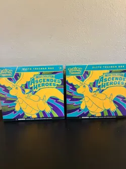 Pokemon TCG Mega Evolution Ascended Heroes Elite Trainer Box - ETB. Lot (2) - Image 1