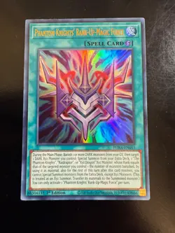 Yu-Gi-Oh! Phantom Knights' Rank-Up-Magic Force PHRA-EN051 NM Ultra Rare 1st Ed - Image 1