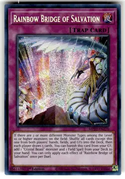 Yugioh Rainbow Bridge of Salvation MP22-EN270 Secret Rare 1st Ed NM - Image 1
