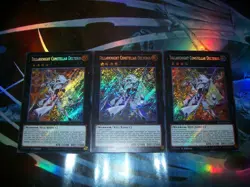 3x Tellarknight Constellar Delteros 1st Edition Secret Rare BLGG-EN019 Yu-Gi-Oh! - Image 1