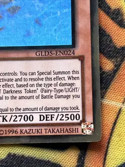 Gorz the Emissary of Darkness GLD5-EN024 Ghost/Gold Rare LP Limited Ed Yu-Gi-Oh - Image 4