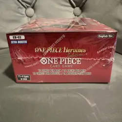 One Piece Heroines Edition Booster Box Extra Booster EB03 New Clean Wrap English - Image 3