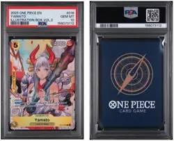 2025 ONE PIECE PROMO YAMATO #016 ILLUSTRATION BOX VOL 2 PSA 10 GEM MINT - Image 1