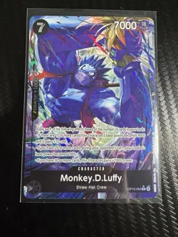 One Piece CG - Monkey D. Luffy OP15-092 - Special Rare Foil - Image 1