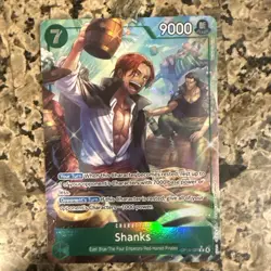 Shanks (Alternate Art) OP14-027 The Azure Sea's Seven Foil MINT One Piece TCG - Image 1