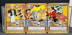 One Piece Hyper C517 C518 C519 Holiday Feast 2001 Carddass Bandai Luffy Crew - Image 1